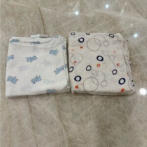 Baby Blankets Aden And Anais 36x40 Baby Swaddle Lot Of 2